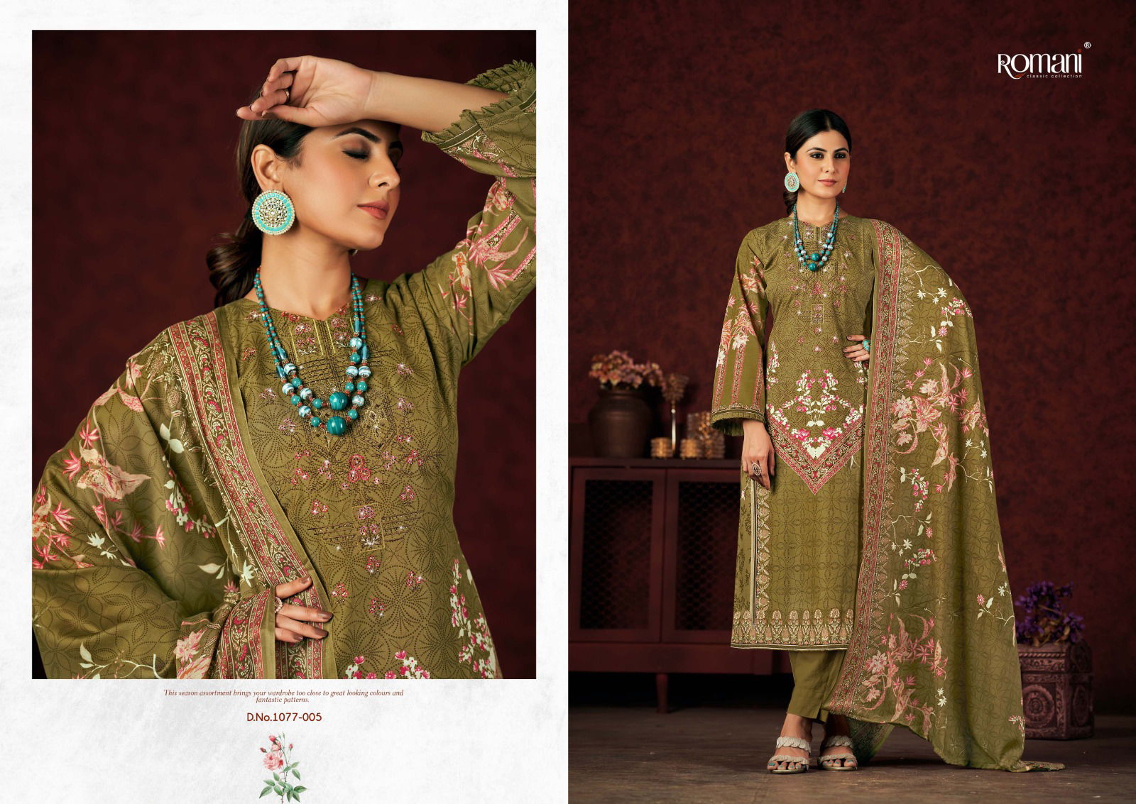 Mareena Vol 13 By Romani Cotton Dress Material Catalog